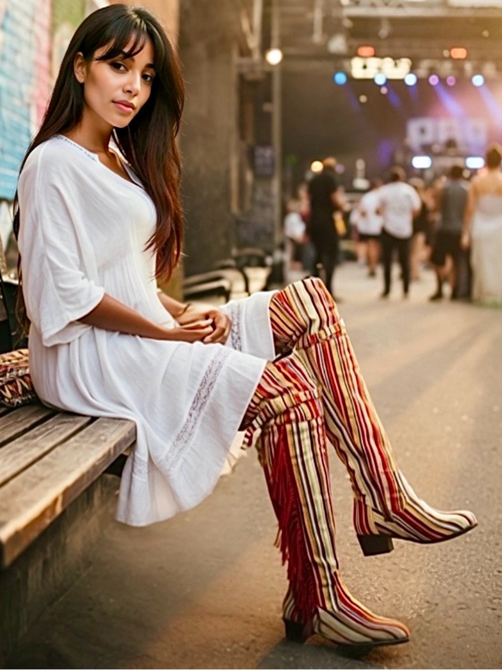 CARNIVAL - Stripe Boots
